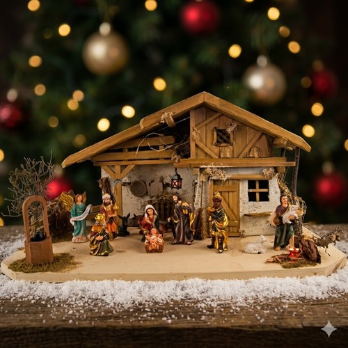 Wunderschöne weihnachtskrippe - wunderschöne,