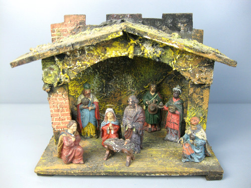 Alte weihnachtskrippe mit - weihnachtskrippe, 8