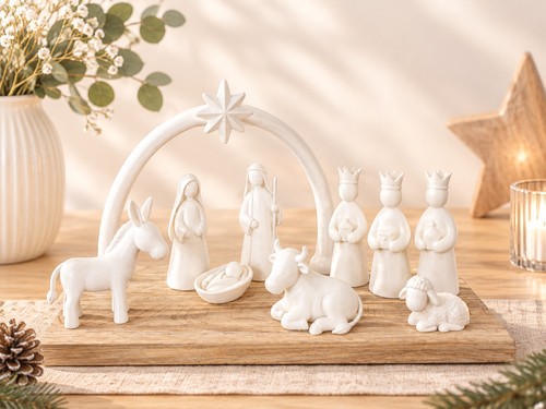 Weihnachtskrippe figuren set - weihnachtskrippe, figuren-set