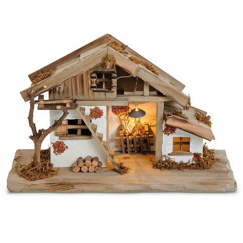 Holz weihnachtskrippe echtholz - weihnachtskrippe,