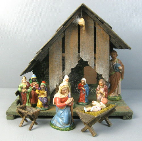 Alte weihnachtskrippe - alte,
