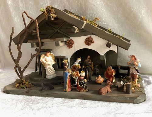 Holz krippe weihnachtskrippen - krippe,