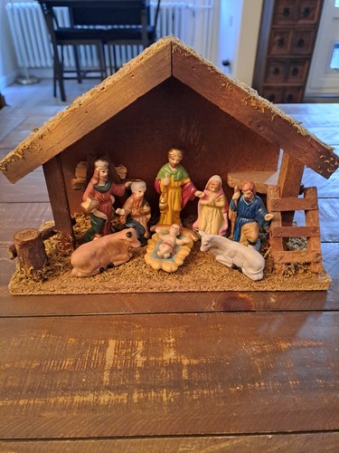 Vintage weihnachtskrippe - vintage,