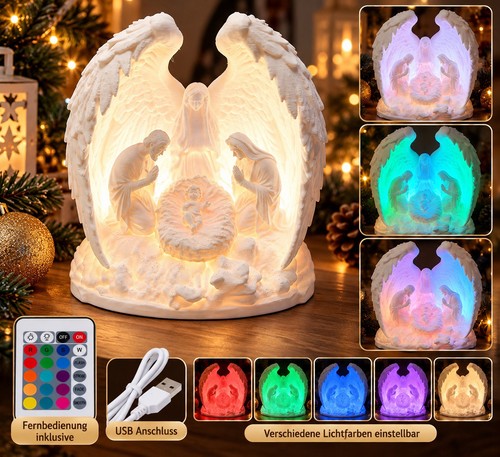 Led weihnachtskrippe mit - led,