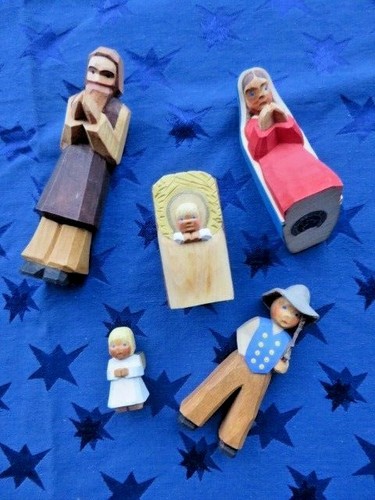 Figuren krippe holz hirte - 5, holz,