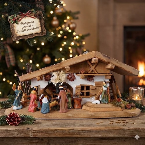 Traditionelle weihnachtskrippe - traditionelle,