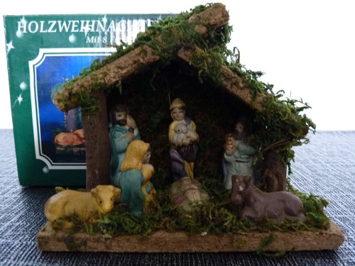 Holz weihnachtskrippe mit - mit, 8