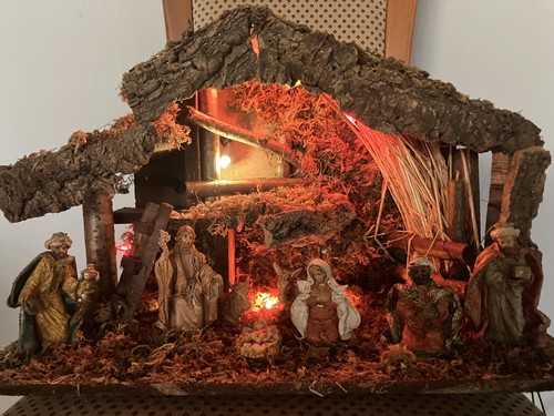 Weihnachtskrippe mit figuren - weihnachtskrippe,