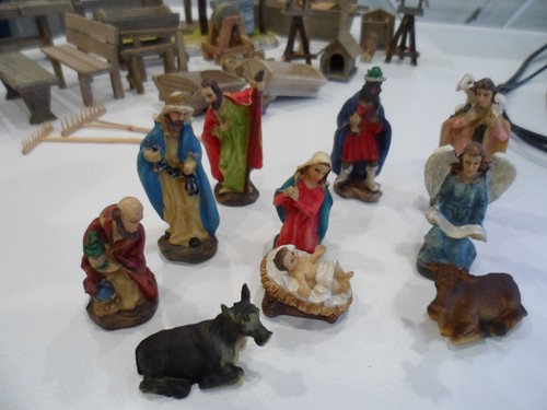 Krippenfiguren set aus - krippenfiguren,