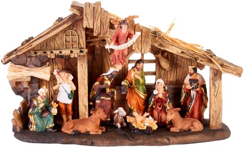 Brubaker weihnachtskrippe 32cm - weihnachtskrippe,