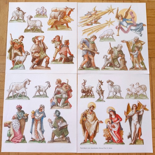 Papierkrippe weihnachtskrippe - papierkrippe,