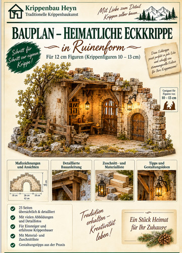 Bauplan eckkrippe heimatlich - bauplan,
