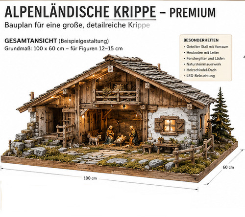 Alpenländische krippe - krippe, –