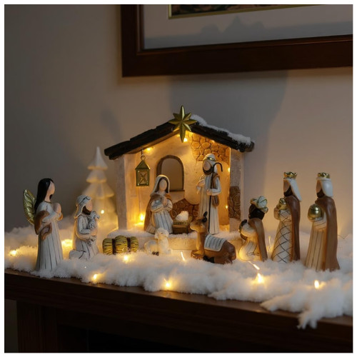 Krippenfiguren set teilig - set,