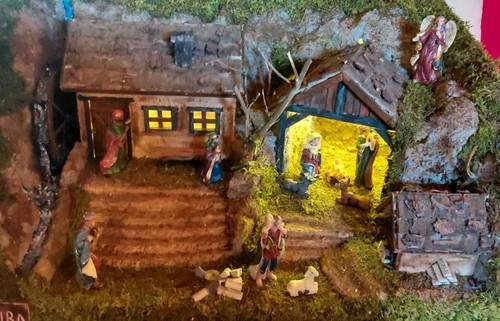 Weihnachtskrippe mit - weihnachtskrippe,